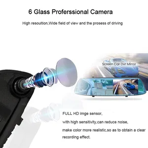 Suppliers TOP Sell 4.3 Inch Hidden HD 1080P Reversing Automobile Car Side Rearview Mirror Camera DVR Recorder