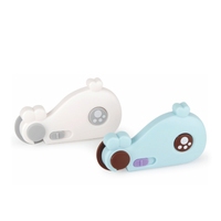 PRODIGY GC005 Verrou de sécurité pour armoire et tiroir en forme de baleine en plastique blanc pour bébé, installation rapide adhésive