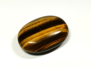 Piedra Ovalada de Ojo de Tigre Natural, Pulida, para Meditación y Joyería - Product Image 1