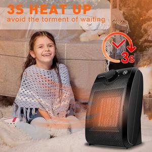 Lonove Electric Heater 1500W PTC Heating Element Oscillating Portable Indoor Space Warmer With Overheat Protection - Product Image 4