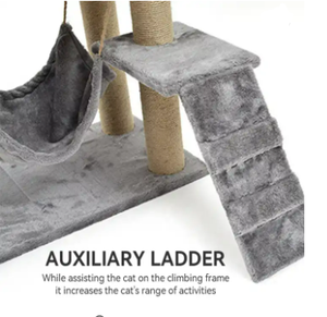 جودة عالية خشبية كبيرة حديثة الصبار إطار تسلق القنب حبل السيزال القط شجرة القط شقة برج منزل أثاث - Product Image 3