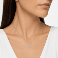 Collar Romántico Certificado de Plata de Ley 925 con Colgante de Moissanita y Zirconia en Forma de Corazón, Venta al por Mayor Directa de Fábrica, Ideal como Souvenir