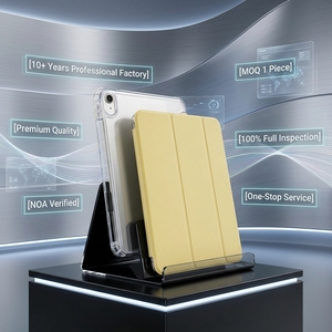 Funda Transparente para Tablet de Doble Material, Antigolpes, con Soporte Triple Plegable, Híbrida de TPU+PU con Soporte para iPad Air 13/Air 5 6/Pro 12.9 13 - Product Image 2
