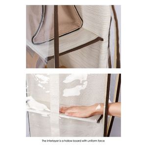 Treo tổ chức Lưu trữ túi xách, túi lưu trữ sản phẩm mới cho tủ quần áo với 4 kệ cho tổ chức tiết kiệm không gian tủ quần áo/ - Product Image 3