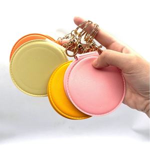 High Quality Pocket Custom Logo Mirror <b>Keyring</b> <b>Mini</b> Cute Key Chain Makeup Mirror Keychain - Product Image 1