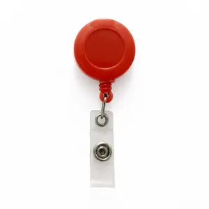 Custom di alta qualità retrattile badge clip in PVC identificativo mulinello facile da tirare il permesso di lavoro carta distintivo titolare