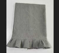 Torchon de cuisine avec ourlet à volants pour la décoration de cuisine Serviette de cuisine super absorbante en coton naturel 100%
