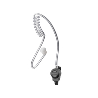 Earphone Radio Dua Arah Portabel Antarmuka 3.5mm Walkie Talkie Tersembunyi Headphone Musik Berkabel Keamanan Peredam Kebisingan