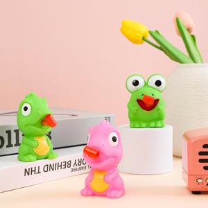 2025 Sifflet de décompression amusant et créatif, souple et populaire, en forme de petite grenouille ou dinosaure, pour garçons et filles, jouets pour enfants - Product Image 2