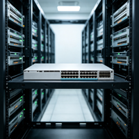 Cisco C9300X 12Y E Converged Access Switch, Switch de Red Empresarial Unificado de Capa 3 Apilable con 12 Puertos 25G SFP28