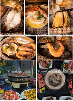 Barbecue japonais de table au charbon de bois, poêle en argile ronde, Hibachi Konro, four à barbecue pour l'intérieur et l'extérieur