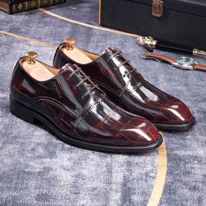 Zapatos Formales de Negocios de Cuero Repujado para Hombre de Alta Calidad, Talla Grande, con Cordones, Oxfords Elegantes, Zapatos de Cuero para Caballero - Product Image 5