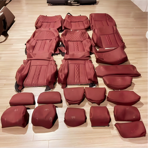 Housse de siège rouge pour Mercedes-Benz AMG <span class=keywords><strong>A45</strong></span> CLA45 GLA45 E63 C63, garnitures intérieures en carbone véritable, accessoires supplémentaires - Product Image 1