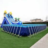 Support d'eau gonflable géant, pour l'extérieur, piscine, jeux d'eau pour enfants, large, pour adultes, vente en gros
