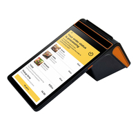 Terminal de point de vente Android 13 : écran tactile de 8 pouces, écran secondaire non tactile de 2,4 pouces, imprimante thermique intégrée de 58/80 mm, 3 Go + 16 Go
