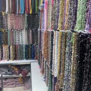 Jingfa giá nhà máy bán buôn không thường xuyên chip sỏi tự nhiên thạch anh tím đá hạt - Product Image 3