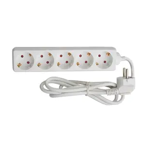 Simple design 5 ways electrical power extension socket