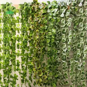 Artificial Hanging Plant Ivy Vine Garland Green Leaves Plants Leaf Decor 2M