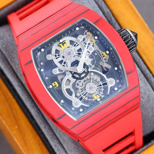 Reloj de pulsera para hombre Modern Master, nuevo diseño artesanal de lujo, con reserva de marcha, tourbillon, fibra de carbono, caucho, resistente al agua 50 bar - Product Image 2