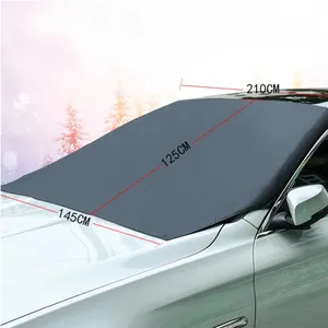 Voorruit Sneeuw Ijs Cover Met Spiegel Beschermende Covers Double Side Voor Winter & Zomer Magnetische Vorst Guard Auto Winddicht