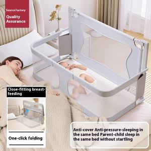 <span class=keywords><strong>Piccolo</strong></span> appartamento-Friendly Anti-pressione pieghevole culla per neonati letto con Guardrail rimovibile per piccoli spazi biancheria da letto per bambini - Product Image 5