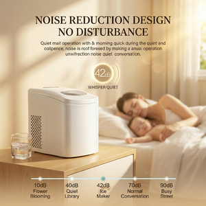 Máquina de Hielo Portátil de Sobremesa, Máquina de Hielo en Cubitos, Capacidad de 10 kg/día, Eléctrica, para Uso Doméstico y Hotelero - Product Image 4