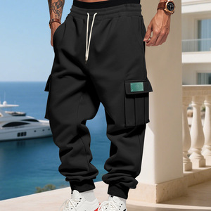 Autunno e inverno stile americano dei pesi massimi foderati in pile da <span class=keywords><strong>uomo</strong></span> larghi e Casual alla moda abbigliamento sportivo Outdoor <span class=keywords><strong>pantaloni</strong></span> della <span class=keywords><strong>tuta</strong></span> - Product Image 4