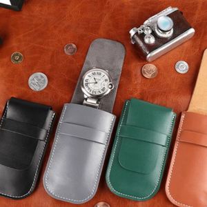 YY PU Leather Single Watch Travel Case <b>Cheap</b> Anti-Dust Watch Accessories Protective Cover for Watches - Product Image 1