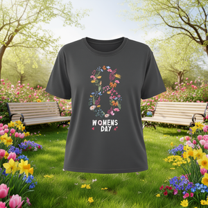 T-Shirt da Donna Comfort Colors, Manica Corta, Stampa Floreale, Girocollo, Vestibilità Regolare, 100% Cotone, Abbigliamento Casual Primavera-Estate - Product Image 2