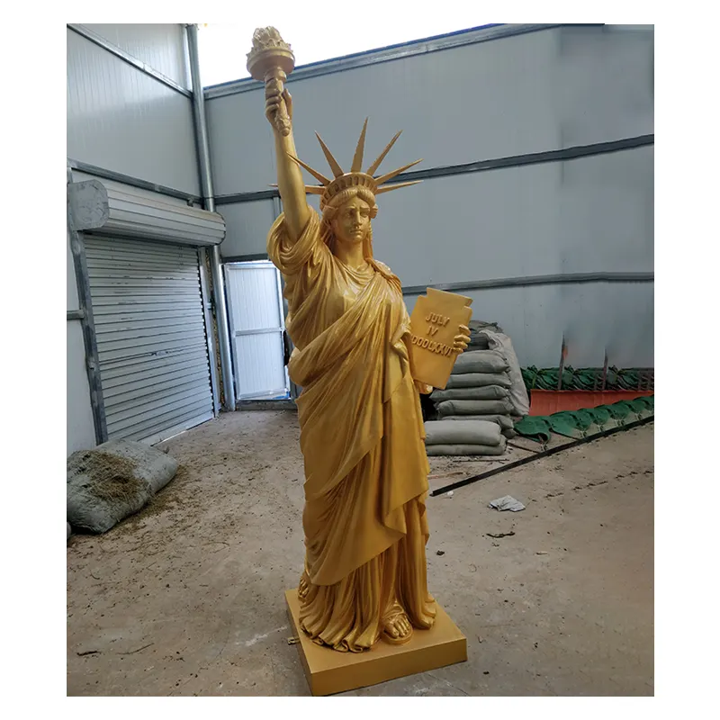 Escultura de memorial de cidade famosa de qualidade durável personalizada arte moderna EUA Estátua da Liberdade