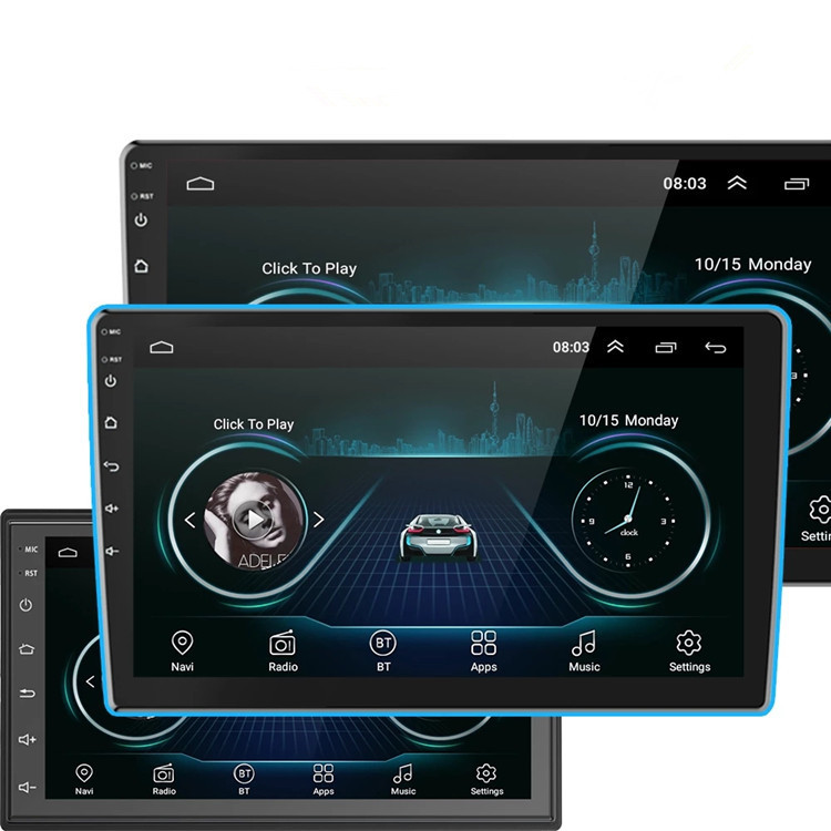 Автомагнитола 2 Din на Android, с сенсорным экраном 10,1 дюйма, GPS, Wi-Fi, BT, FM, RDS