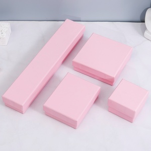 Custom Logo Rectangle Jewelry Clamshell Boxes for Rings Necklaces <b>Earrings</b> Paper Square Drawer Slide Packaging <b>Box</b> - Product Image 4