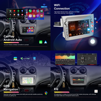 Podofo 1 Din 7'' Autoradio Android avec CarPlay/Android Auto sans fil, GPS, WIFI, pour Alfa Romeo MITO 2008-2016