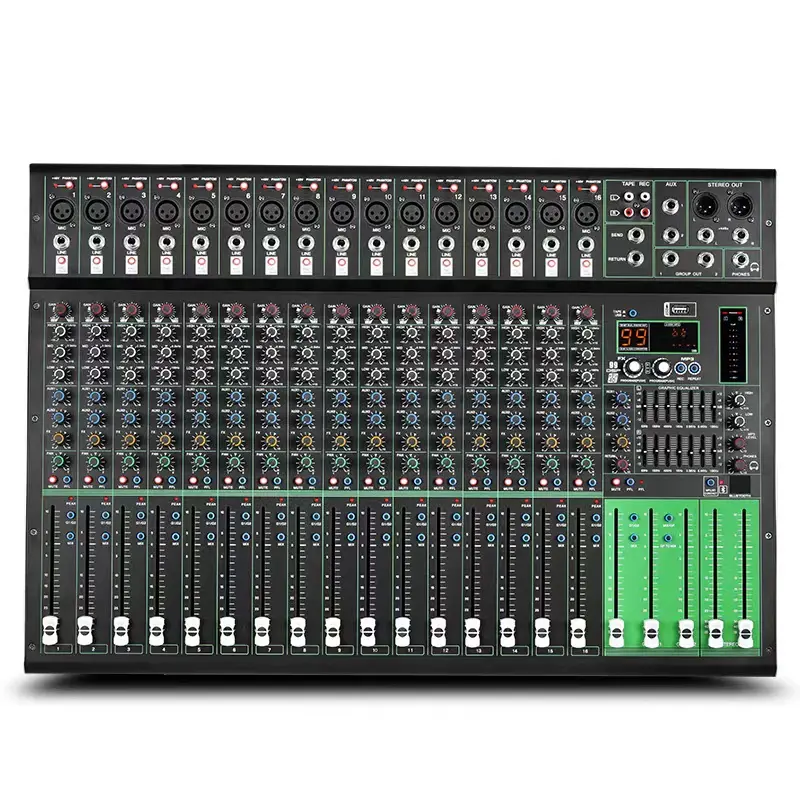 Genauigkeit Pro Audio MX16DSP DJ digital 16-Kanal-Mono-Eingang Audio-Soundkarten Mixer Audio digital