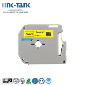 INK-TANK Compatible M-K631 MK 631 MK631 M-K531 noir sur jaune P-Touch ruban de cartouche d'étiquettes pour imprimante <span class=keywords><strong>PT</strong></span>-<span class=keywords><strong>65</strong></span> <span class=keywords><strong>Brother</strong></span> - Product Image 2