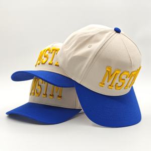 Casquettes de baseball unisexes entièrement personnalisées en tissu Oxford Dobby brodé, 5 panneaux, taille ajustable, en coton, pour le sport, vente en gros - Product Image 2