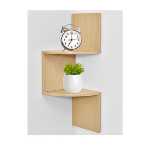 2 Tier Corner Shelf, Floating Wall Mounted Home Decor Kit | Wall Shelves | Living Room, Bedroom, Bathroom, Office/Decor/Storage