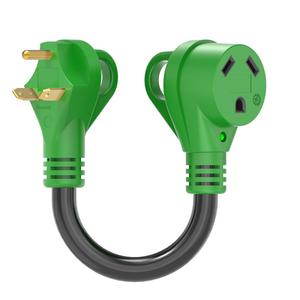 Cable adaptador RV de 30 amperios y 125V de potencia, cable adaptador eléctrico de 10/3 AWG STW, certificado por ETL, 1 unidad, 1 unidad - Product Image 1