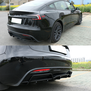 Gute Qualität Autozubehör für ABS Style Hecks toß stangen lippe für Tesla <span class=keywords><strong>Model</strong></span> <span class=keywords><strong>3</strong></span> Highland Hecks toß stangen lippen diffusor - Product Image 3