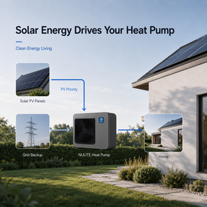 Système de chauffage hydronique Nulite 2026 R290 alimenté par l'énergie solaire photovoltaïque, appareils électroménagers intelligents, pompe à chaleur air-eau pour la maison - Product Image 5