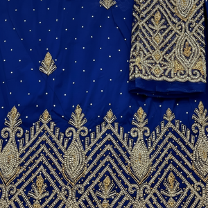 Cravate et emballage George africain perlé 3D de qualité supérieure Fournisseur mondial de vêtements africains de qualité supérieure - Product Image 1