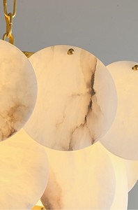 JYLIGHTING personalizzato moderna illuminazione in marmo naturale tutto in rame alabastro luce <span class=keywords><strong>lampadario</strong></span> da soggiorno con <span class=keywords><strong>lampadina</strong></span> <span class=keywords><strong>a</strong></span> corrente alternata - Product Image 2