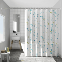 Rideaux de Douche 4G Écologiques Anti-Moisissures Transparents Imperméables en PEVA avec 12 Crochets en C Faciles à Nettoyer – Fourniture Directe Usine