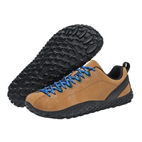 Chaussures de randonnée unisexes minimalistes à lacets, zéro drop, effet pieds nus, en cuir microfibre, doublure en maille, respirantes, avec large embout et semelle de printemps