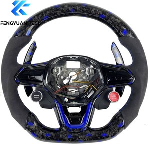 Volante de Fibra de Carbono Forjado Personalizado para Volkswagen VW Mk8 Mk8.5 Golf8 Line GTI St <span class=keywords><strong>Leon</strong></span> KL Octavia Superb3 Audi A3 <span class=keywords><strong>2022</strong></span> - Product Image 4