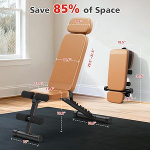 Hot-Selling Foldable Home Fitness Bench Multi-Functional Adjustable <b>Dumbbell</b> Bench Press Sit-Up for Cross-Border Weight-Bearing - Product Image 2
