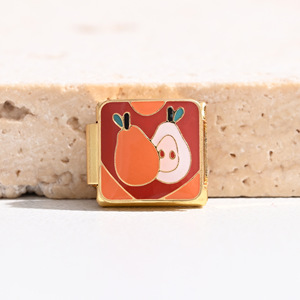 Pulsera Modular Italiana de Acero Inoxidable con Dijes de Corazón, Corona, Animales, Frutas, Letras y Comida, Accesorio de Regalo Unisex - Product Image 3