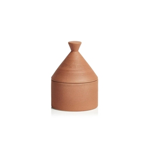 Pot de bougie en <span class=keywords><strong>terre</strong></span> <span class=keywords><strong>cuite</strong></span> en céramique d'impression d'écran en soie de cylindre de Saint-Valentin de noir blanc avec le couvercle hermétique - Product Image 2