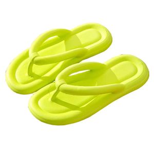 Neon Yellow EVA Cushioned <b>Slides</b> Open Toe Fashion Summer Slippers - Product Image 1