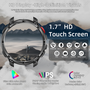 LIGE BWHT33 SDK フラッシュライト搭載スマートウォッチ メンズ向け 長時間バッテリー フィットネストラッカー 通話対応 コンパス スマートウォッチ Android IOS対応 - Product Image 5